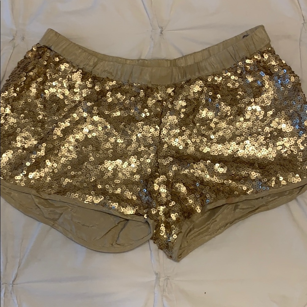 Chan Luu sequin shorts